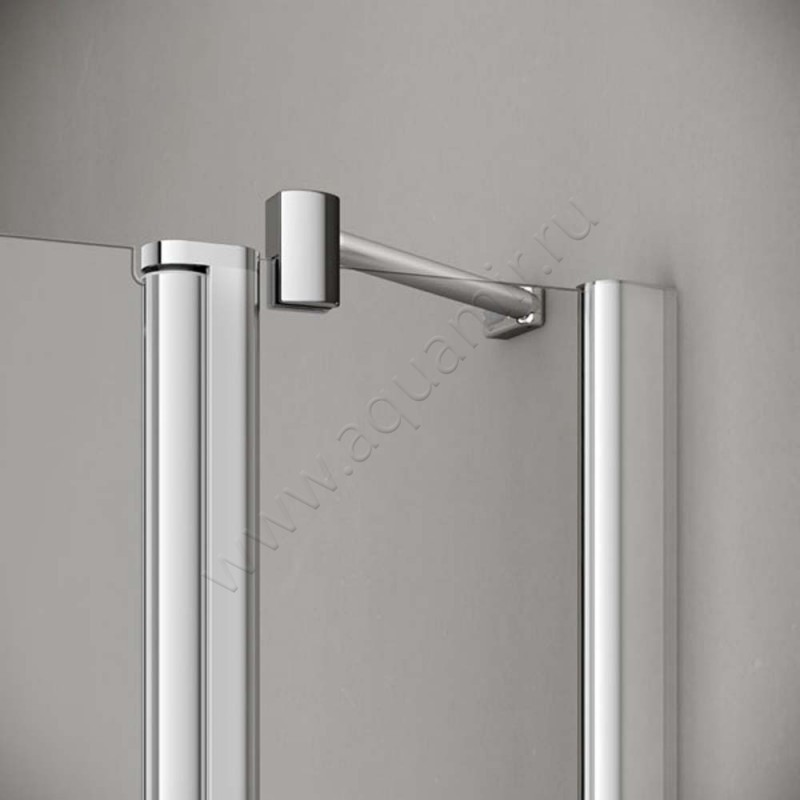 Маятниковая душевая дверь для боковой стенки Kermi Pega PE1NR11020VAK в интерьере