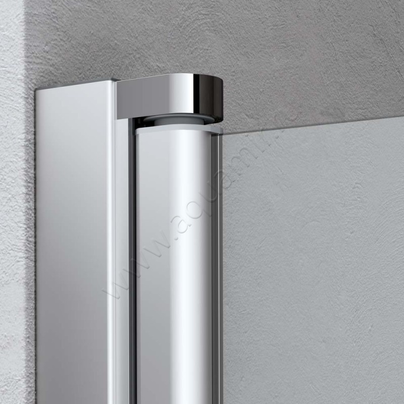 Маятниковая душевая дверь для боковой стенки/боковой двери Kermi Liga LI1EL080201PK в интерьере