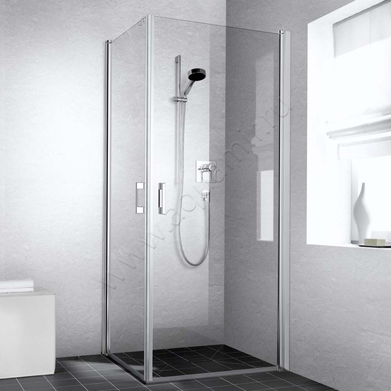 Маятниковая душевая дверь для боковой стенки/боковой двери Kermi Liga LI1ER09318VAK в интерьере