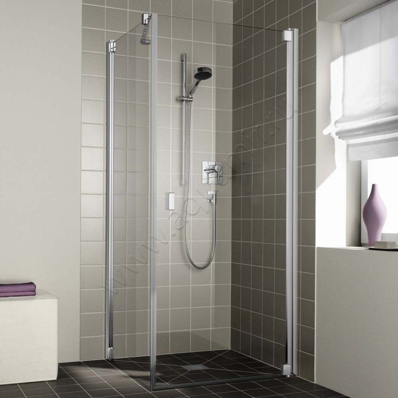 Маятниковая душевая дверь для боковой стенки/боковой двери Kermi Raya RA1KR100201AK в интерьере