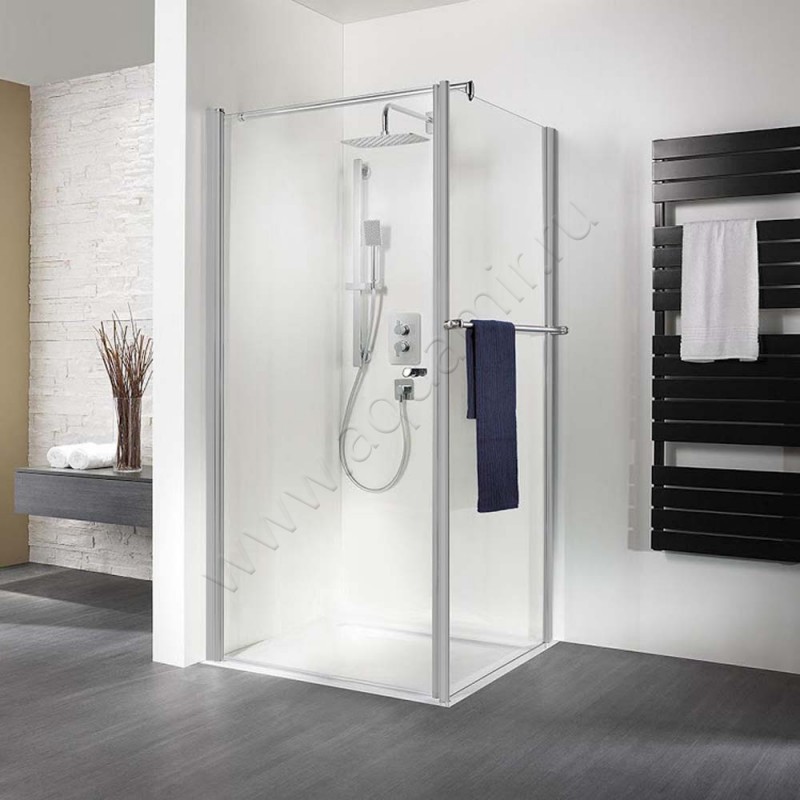 Поворотная душевая дверь для боковой стенки HSK Exklusiv 4000750150#EdLi200 в интерьере
