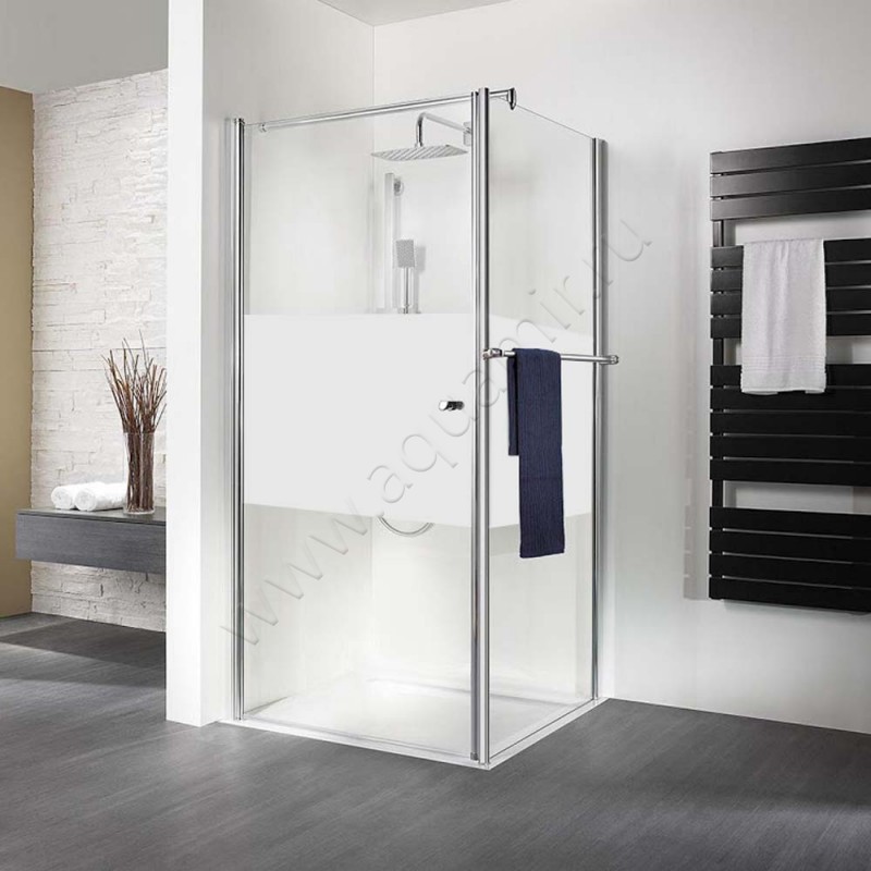 Поворотная душевая дверь для боковой стенки HSK Exklusiv 40009041100#EdLi200 в интерьере