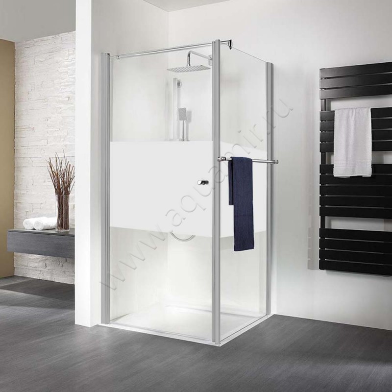 Поворотная душевая дверь для боковой стенки HSK Exklusiv 40008001100#EdLi200 в интерьере