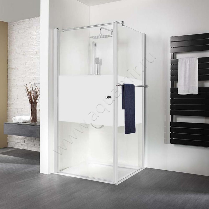 Поворотная душевая дверь для боковой стенки HSK Exklusiv 40010004100#Li200 в интерьере