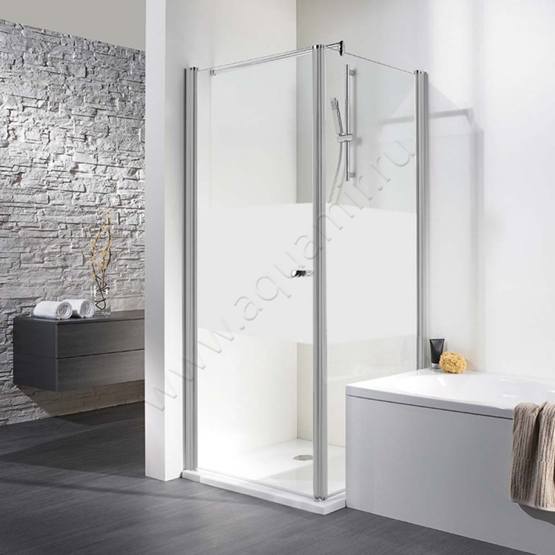 Поворотная душевая дверь для боковой стенки/боковой двери HSK Exklusiv 40209001100#EdLi200 в интерьере