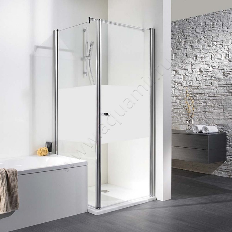 Поворотная душевая дверь для боковой стенки/боковой двери HSK Exklusiv 40209041100#Re200 в интерьере