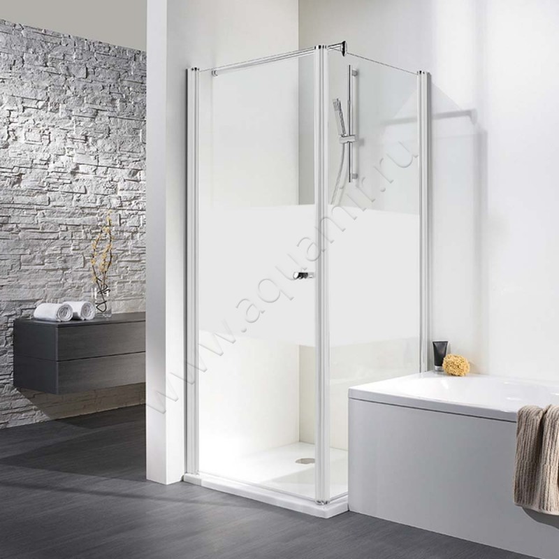 Поворотная душевая дверь для боковой стенки/боковой двери HSK Exklusiv 40210004100#EdLi200 в интерьере