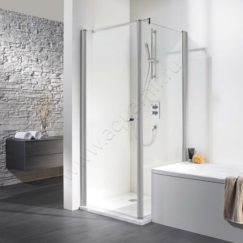 Поворотная душевая дверь для боковой стенки/боковой двери HSK Exklusiv 4021000150#EdLi200 в интерьере