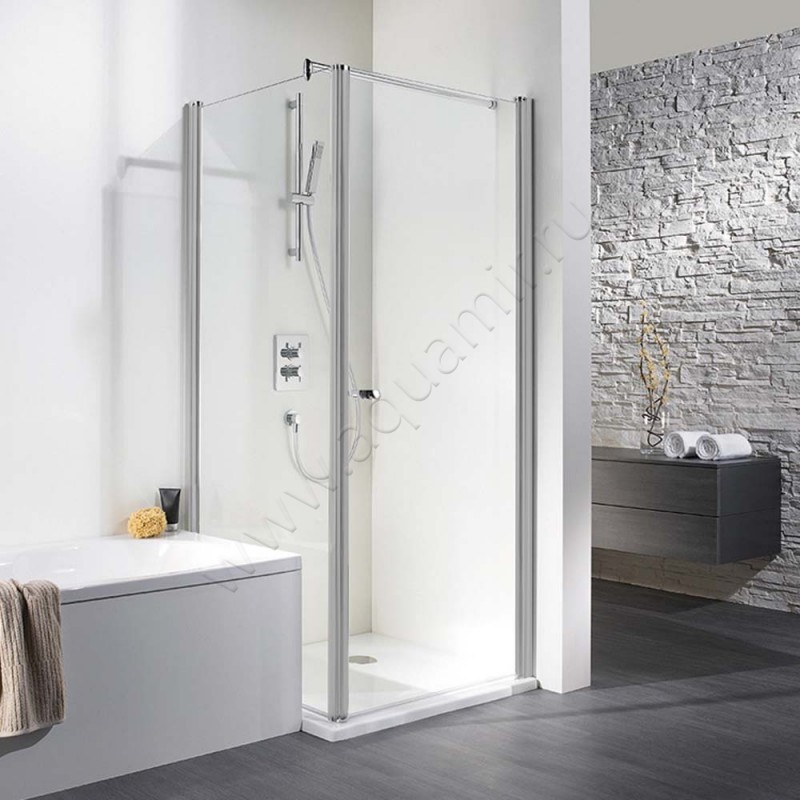 Поворотная душевая дверь для боковой стенки/боковой двери HSK Exklusiv 4020750150#Re200 в интерьере