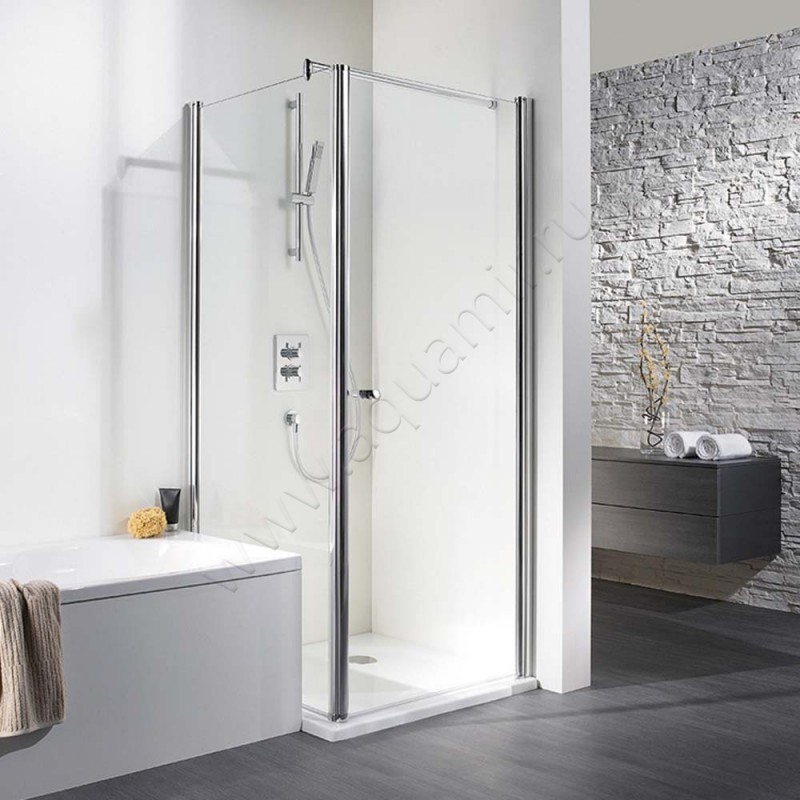 Поворотная душевая дверь для боковой стенки/боковой двери HSK Exklusiv 4020754150#EdRe200 в интерьере