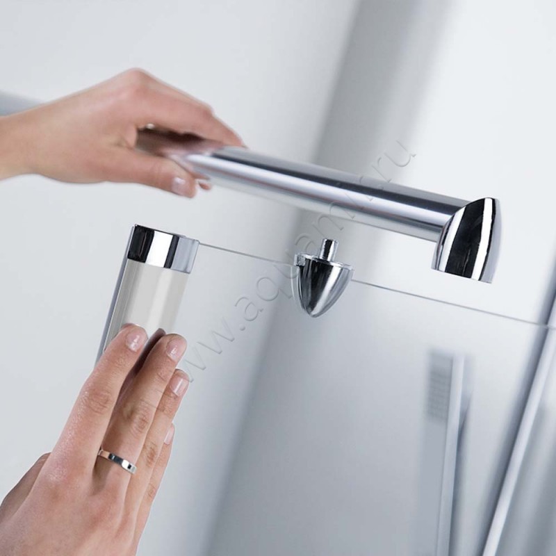 Поворотная душевая дверь для боковой стенки/боковой двери HSK Exklusiv 4020800150#EdRe200 в интерьере