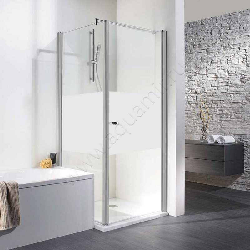 Поворотная душевая дверь для боковой стенки/боковой двери HSK Exklusiv 40208001100#Re200 в интерьере