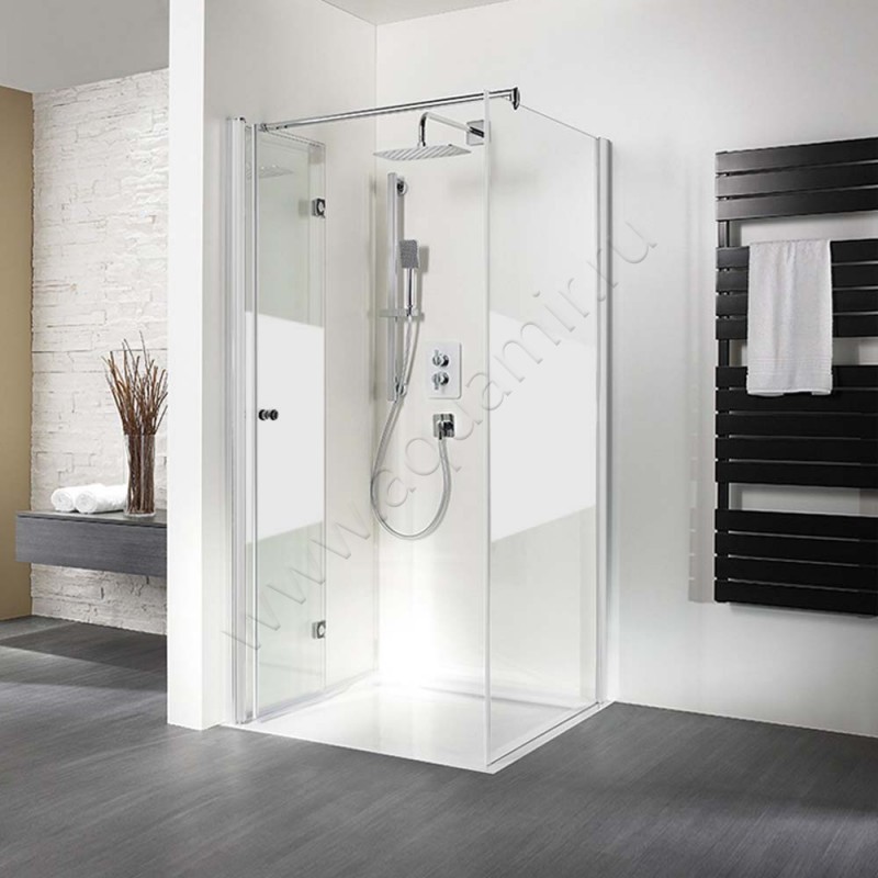 Складная душевая дверь для боковой стенки HSK Exklusiv 40707504100#Li200 в интерьере