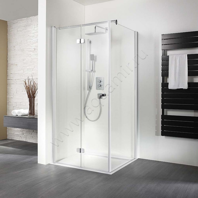 Складная душевая дверь для боковой стенки HSK Exklusiv 4070750450#EdLi200 в интерьере