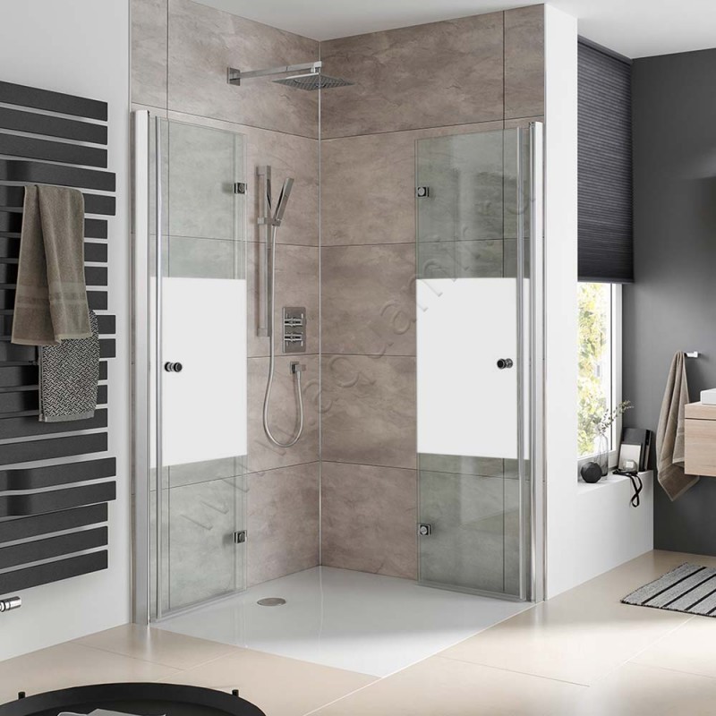 Душевой уголок со складными дверями HSK Atelier Plan 1728801841100#Ed в интерьере