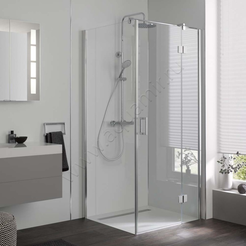 Маятниковая душевая дверь для боковой стенки HSK Aperto 28001204150#Re в интерьере
