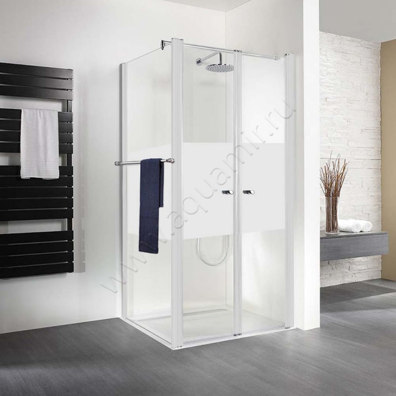 Маятниковая душевая дверь для боковой стенки HSK Exklusiv 41007504100#200Li в интерьере