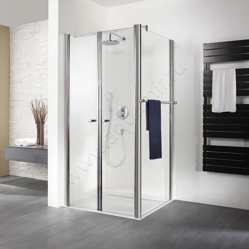 Маятниковая душевая дверь для боковой стенки HSK Exklusiv 4100754150#200EdRe в интерьере