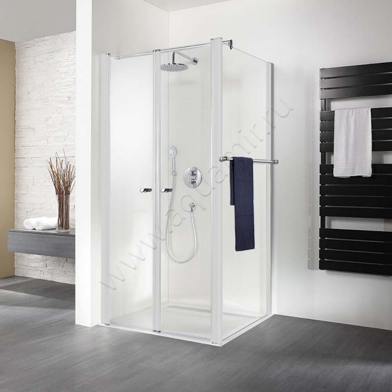 Маятниковая душевая дверь для боковой стенки HSK Exklusiv 4100750450#200EdRe в интерьере