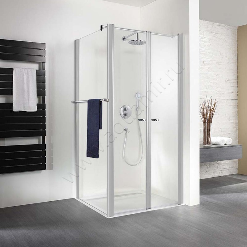 Маятниковая душевая дверь для боковой стенки HSK Exklusiv 4100750150#200EdLi в интерьере