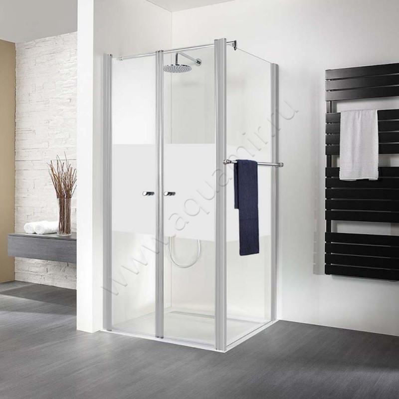 Маятниковая душевая дверь для боковой стенки HSK Exklusiv 41007501100#200EdRe в интерьере