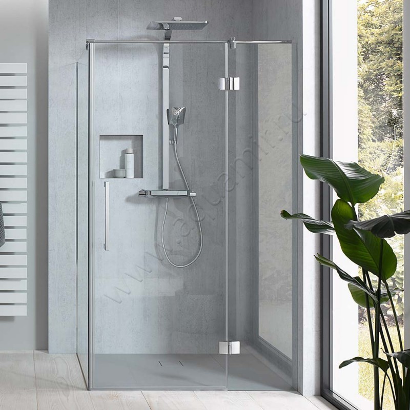 Маятниковая душевая дверь для боковой стенки HSK Aperto 280051004150#EdRe в интерьере