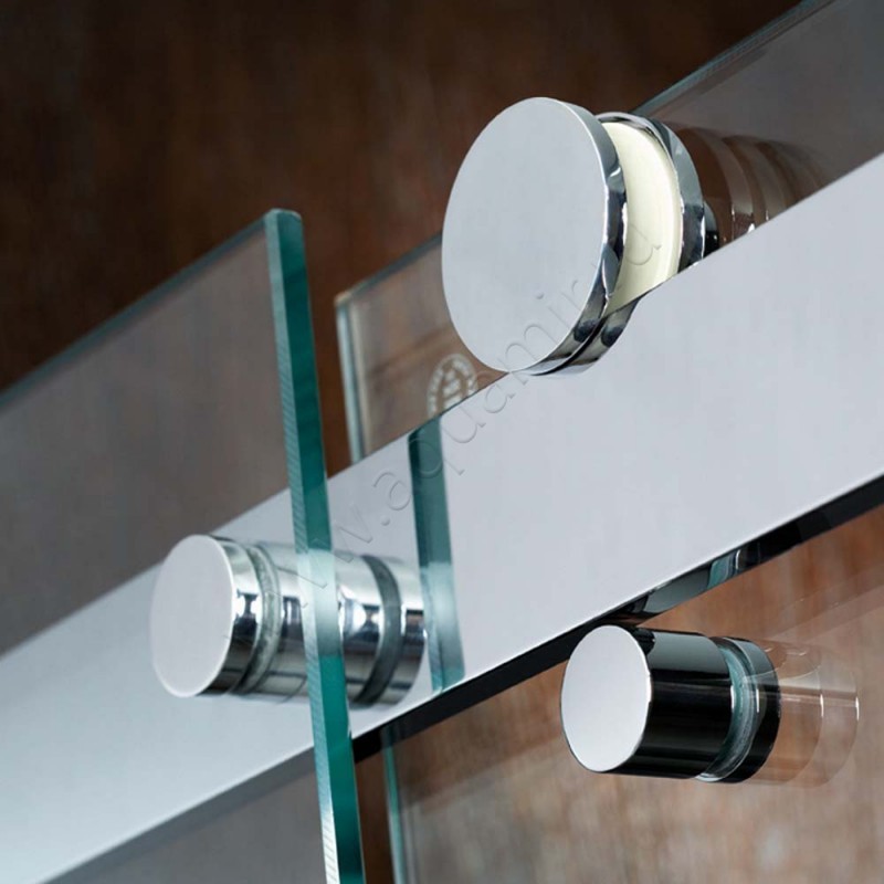 Душевой уголок с раздвижной дверью HSK Atelier 174016041100#EdRe в интерьере