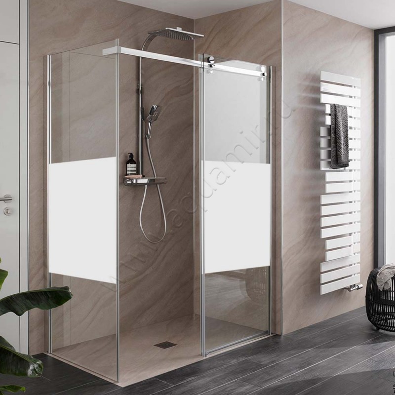 Душевой уголок с раздвижной дверью HSK Premium Softcube 684014041100#Li в интерьере