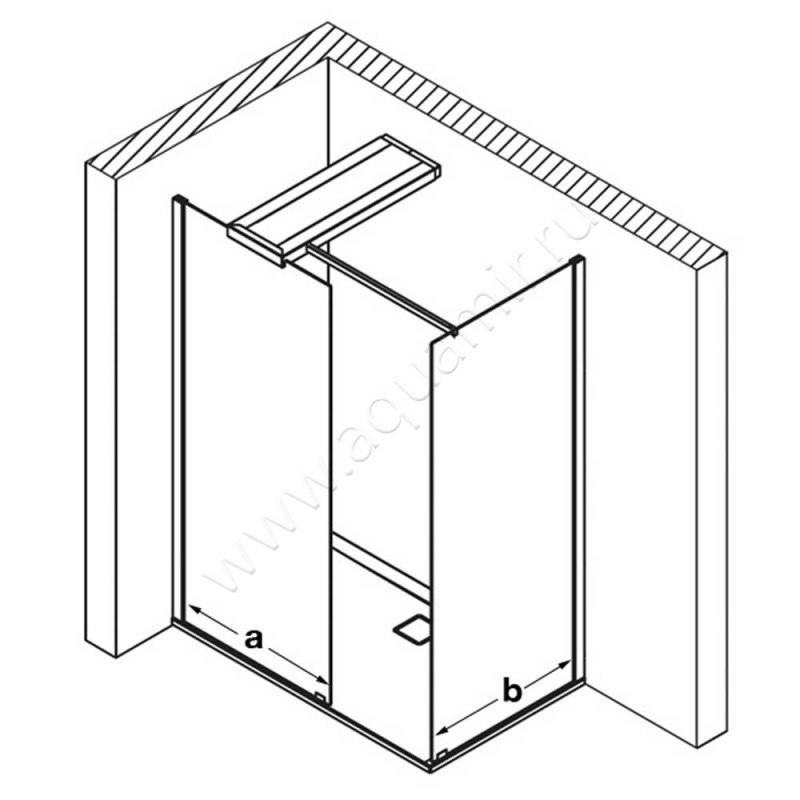 Душевая перегородка Walk In Hoesch CIELA 8628617101401 в интерьере