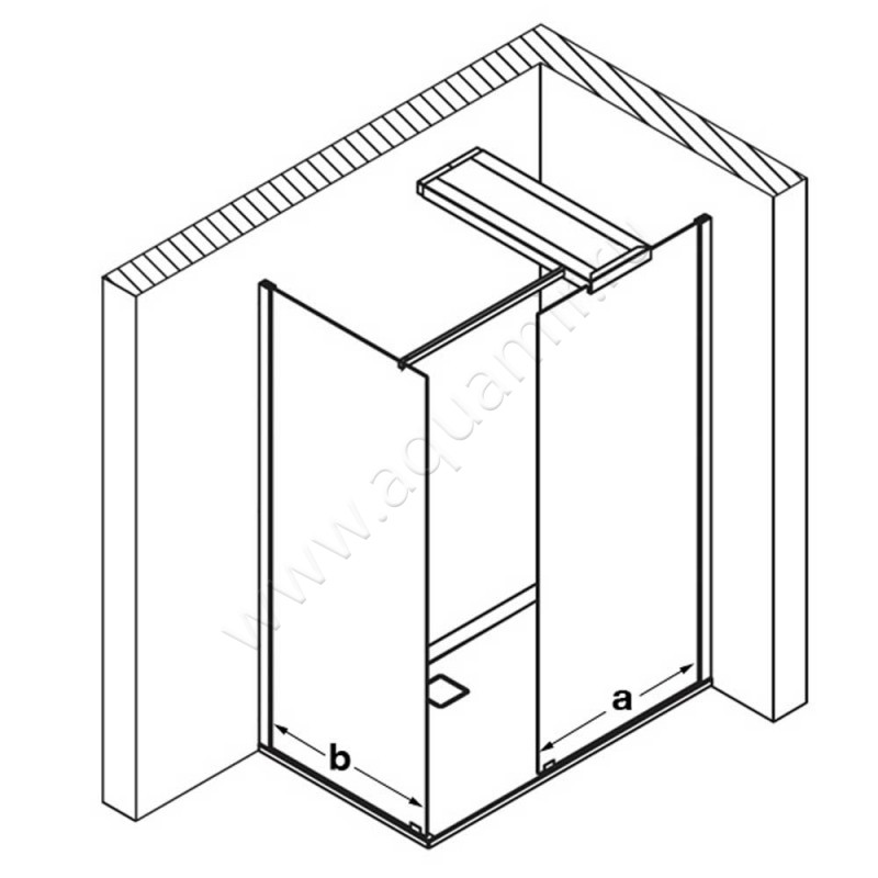 Душевая перегородка Walk In Hoesch CIELA 8628724101401 в интерьере