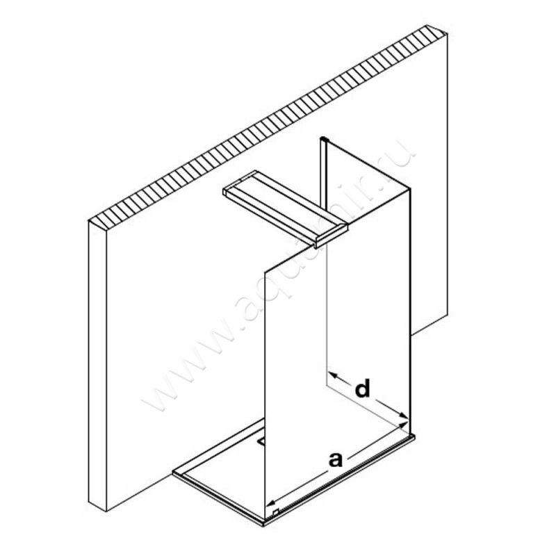 Душевая перегородка Walk In Hoesch CIELA 8629407101401 в интерьере