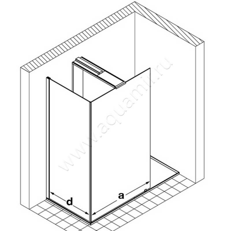 Душевая перегородка Walk In Hoesch CIELA 8629408101401 в интерьере