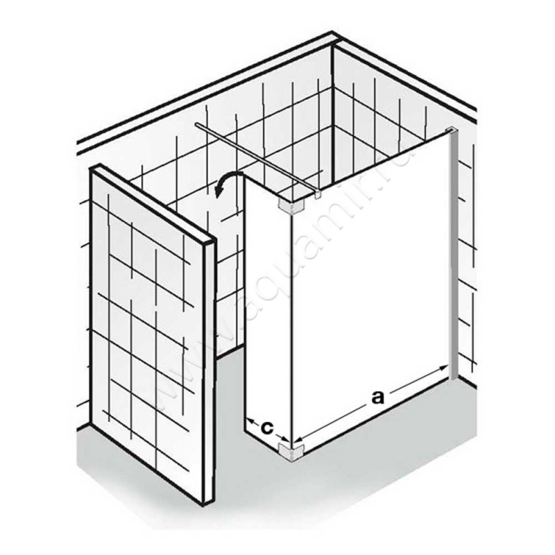 Душевая перегородка Walk In HSK Atelier 172710041100#Re в интерьере