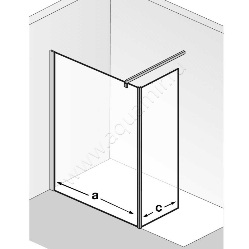 Душевая перегородка Walk In HSK Atelier 171010041100 в интерьере