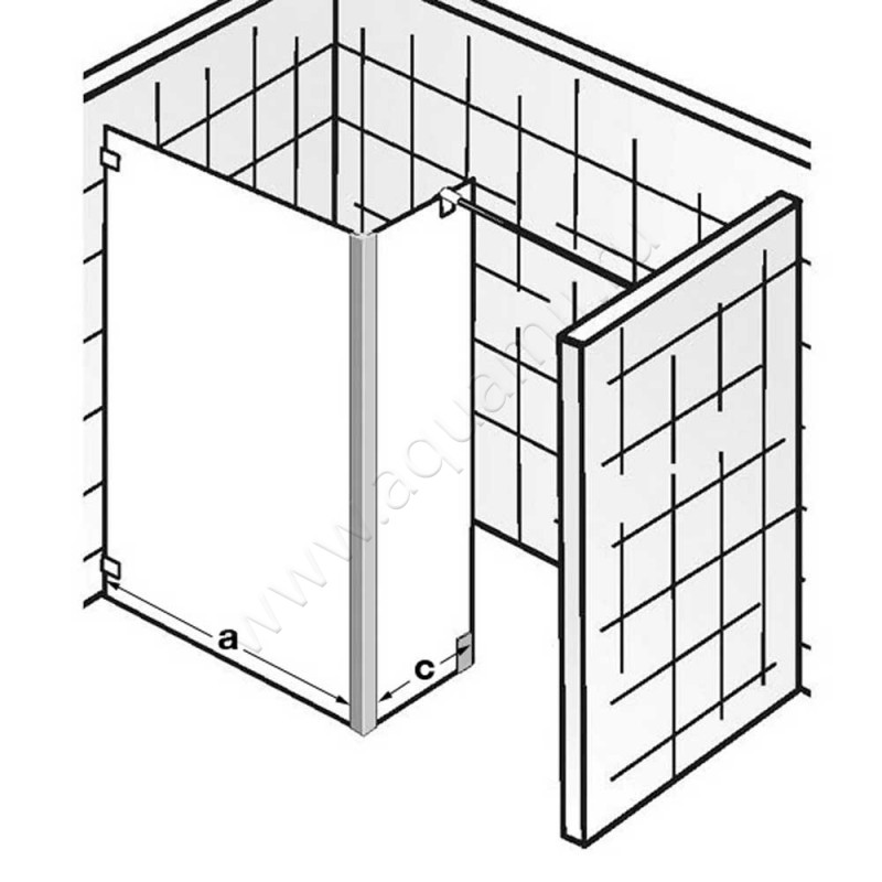 Душевая перегородка Walk In HSK Atelier Pur AP714150#Li в интерьере