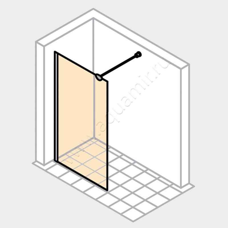 Душевая перегородка Walk In Huppe Design elegance 8E1108087375 в интерьере