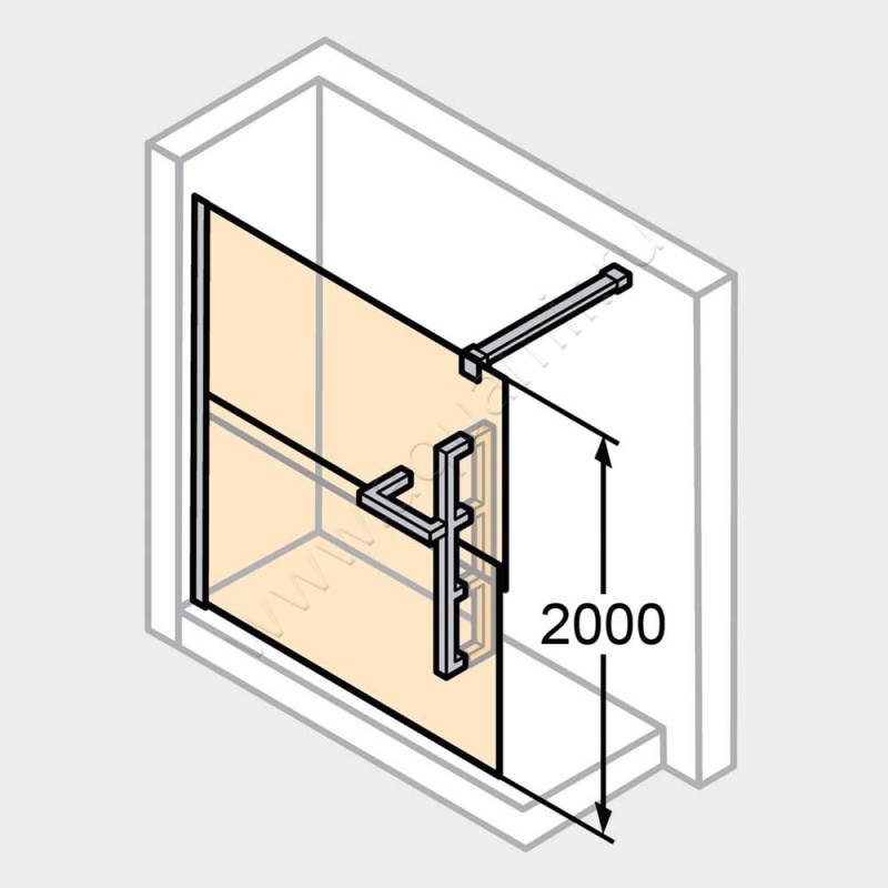 Душевая перегородка Walk In Huppe Duplo pure DT0005C91322 в интерьере