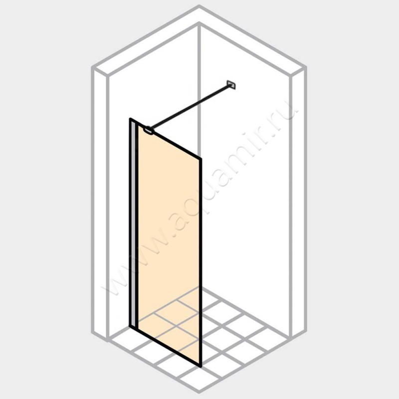 Душевая перегородка Walk In Huppe Enjoy pure 4T1112092322 в интерьере