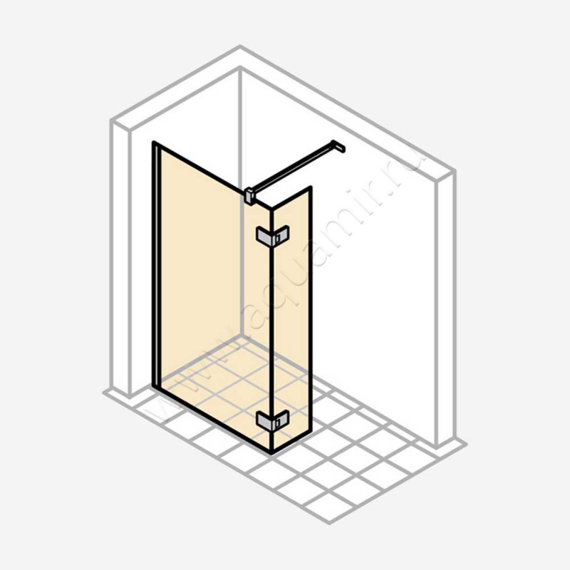 Душевая перегородка Walk In Huppe Solva pure ST3604092373 в интерьере