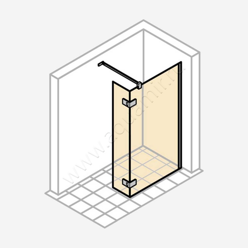 Душевая перегородка Walk In Huppe Solva pure ST3705092375 в интерьере