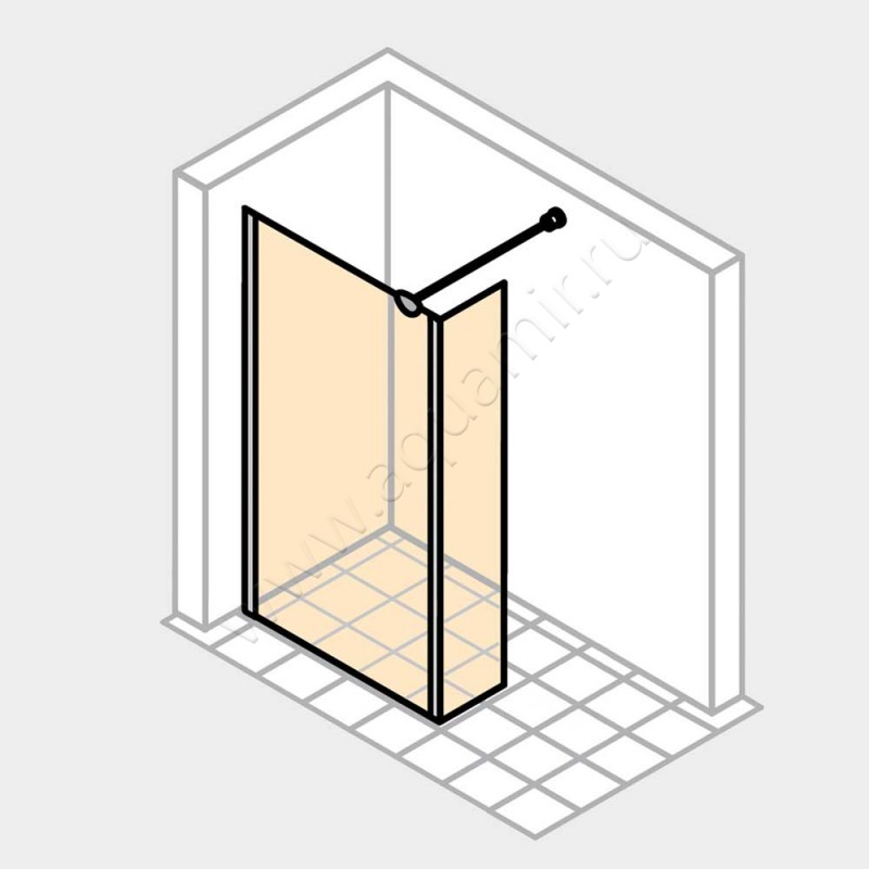 Душевая перегородка Walk In Huppe Design pure 8P1206092373 в интерьере