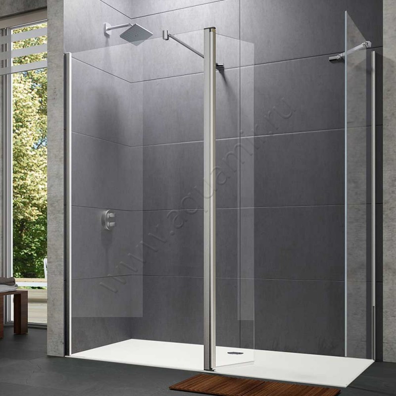 Душевая перегородка Walk In Huppe Design pure 8P1206092321 в интерьере