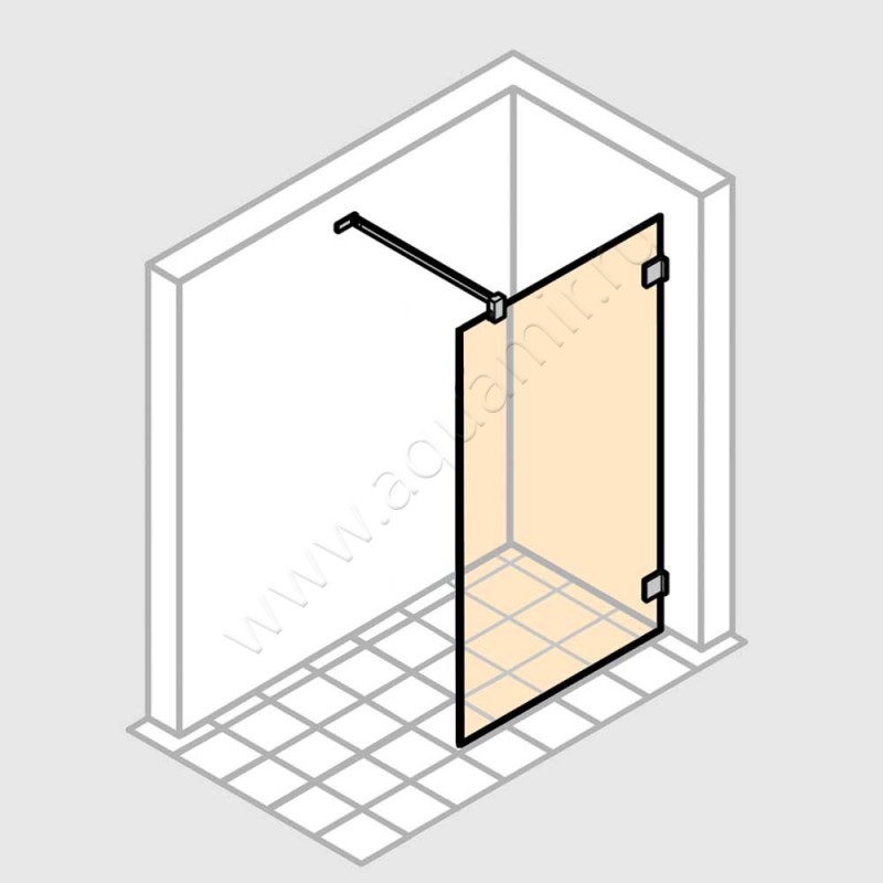 Душевая перегородка Walk In Huppe Solva pure SR0282092322 в интерьере