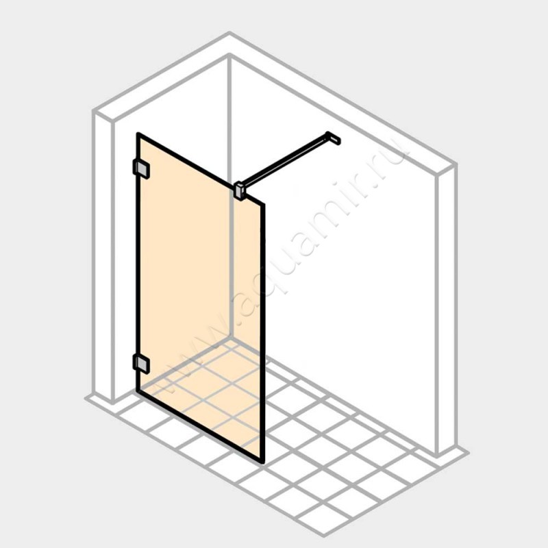 Душевая перегородка Walk In Huppe Solva pure SR0185092322 в интерьере