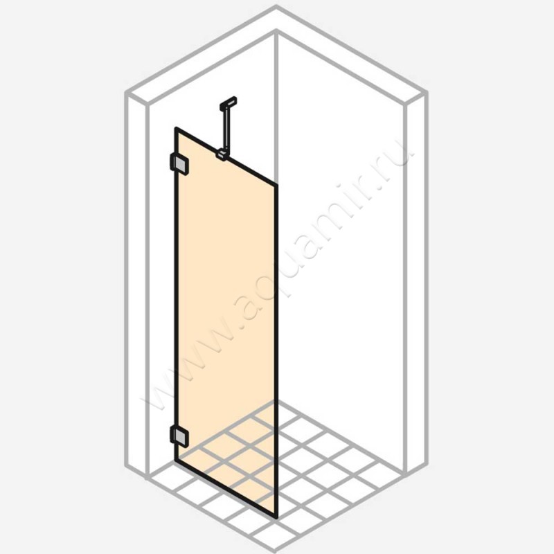 Душевая перегородка Walk In Huppe Solva pure SR0281092375 в интерьере