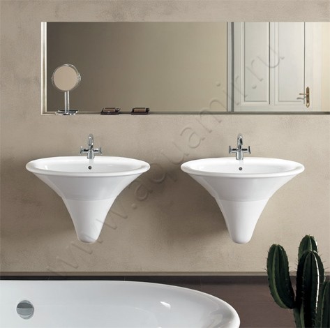 Раковина подвесная Hatria Sculture 65 см 00Y0LZ01 в интерьере