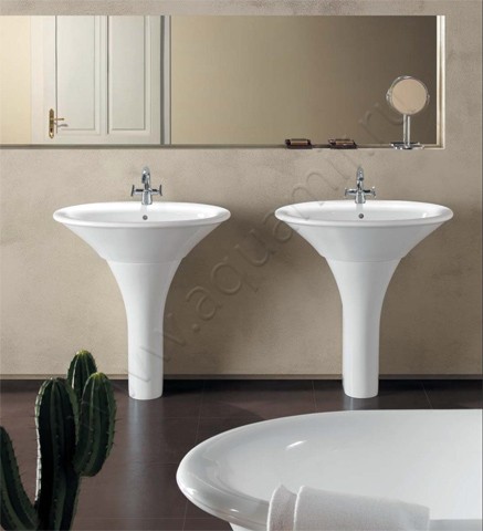 Раковина подвесная Hatria Sculture 65 см 00Y0LZ01 в интерьере