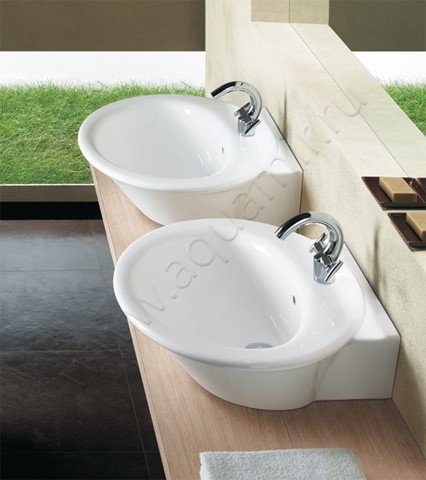 Раковина подвесная Hatria Sculture 65 см 00Y0LZ01 в интерьере