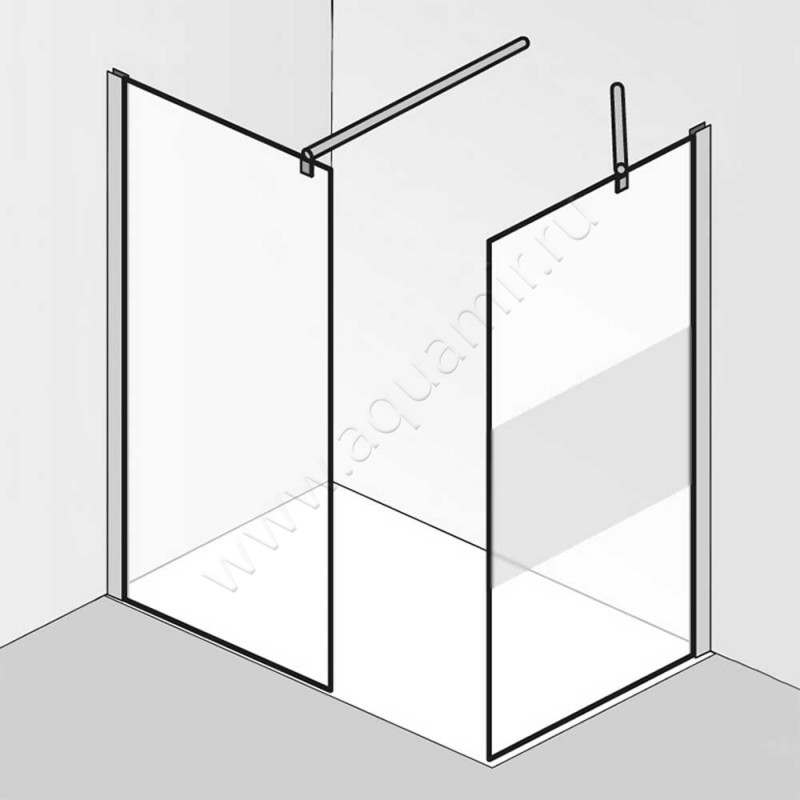 Душевая боковина HSK Walk In Premium 2 620691004100#Ed в интерьере