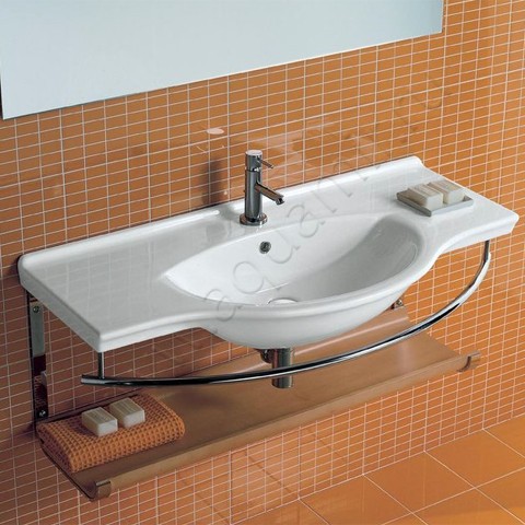 Раковина подвесная Hatria Sophie 105 см 00YU9001 в интерьере